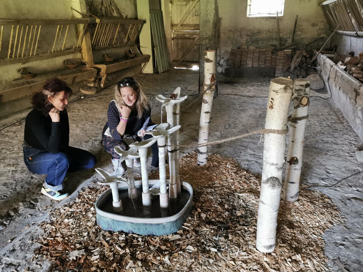 Visite avec Jeanne Cardinal, photo Mehdi Harzallaoui