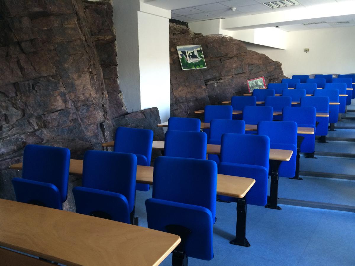 salle de conférence de la station biologique de Paimpont